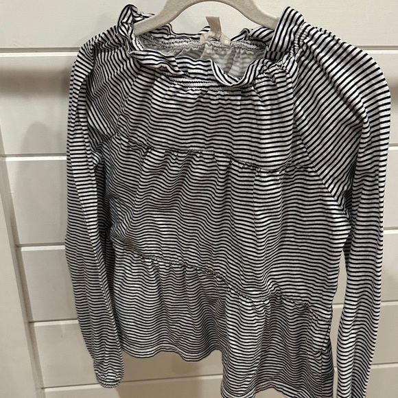 Crewcuts Other - Crewcuts Black and White Striped Long Sleeve Top